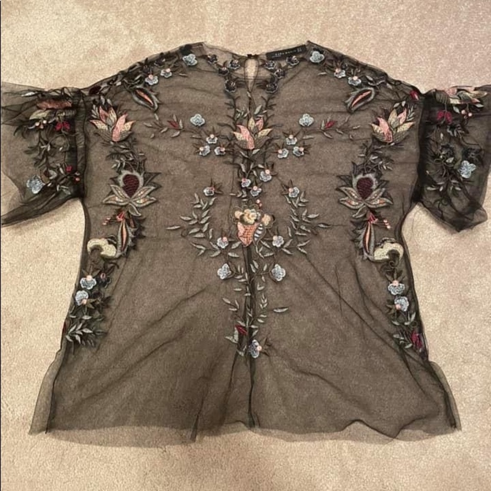 Zara Sheer Top